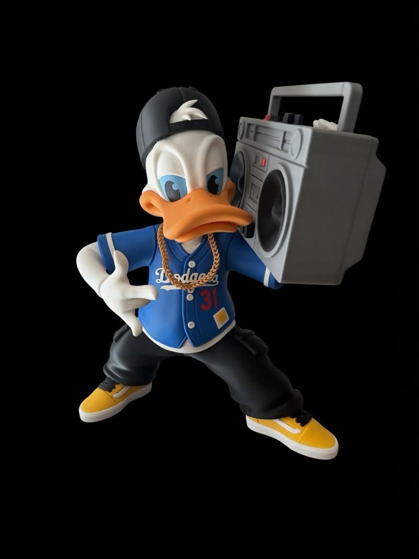 Figurine Canard Rapper Hip-Hop JT Créa3D