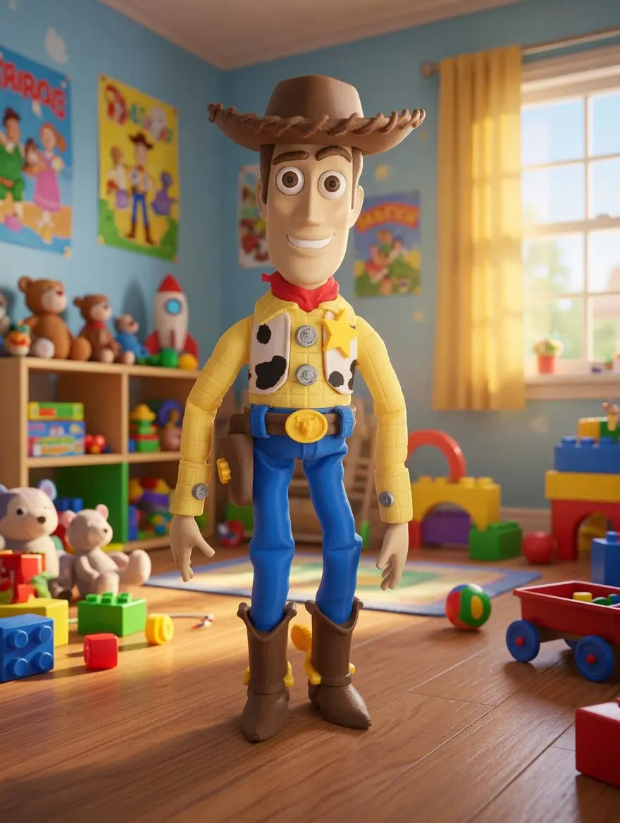 Figurine Cowboy 3D Imprimée – Statue Western de Collection – Décoration Geek JT Créa3D