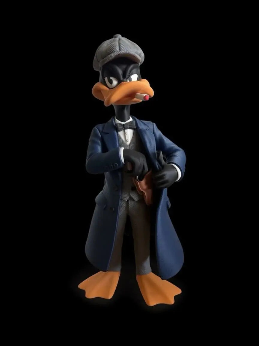 Figurine Gangster Canard 3D Imprimée – Statue Style Mafieux Vintage – Décoration Geek JT Créa3D