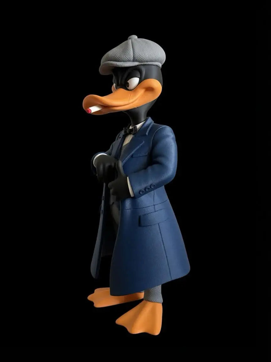 Figurine Gangster Canard 3D Imprimée – Statue Style Mafieux Vintage – Décoration Geek JT Créa3D
