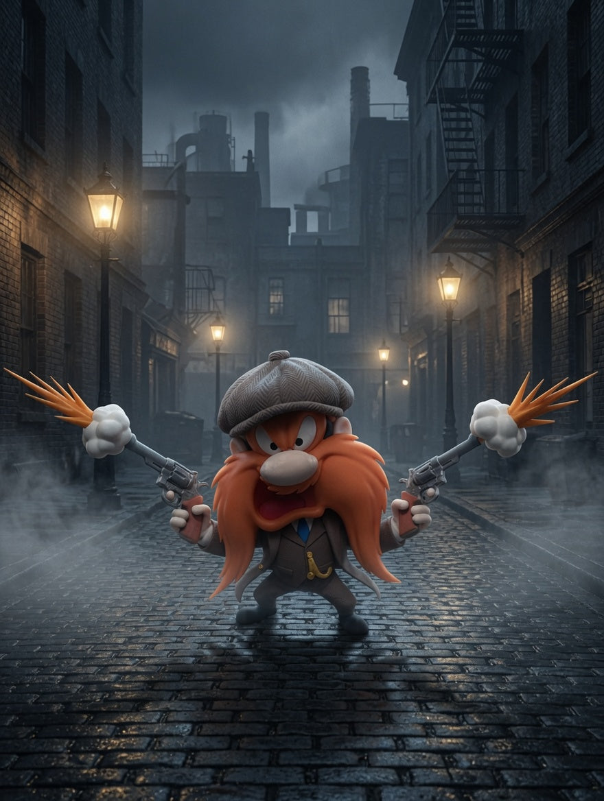 Figurine Gangster Moustachu 3D Imprimée – Style Années 20 – Décoration Geek JT Créa3D