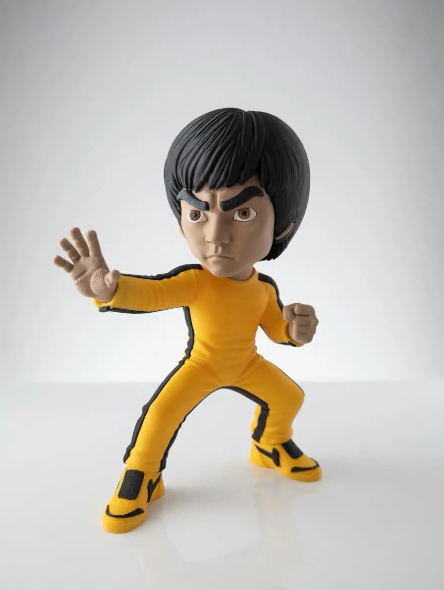 Figurine Maître des Arts Martiaux 3D – Statue Fighter Vintage – Décoration Geek Premium JT Créa3D