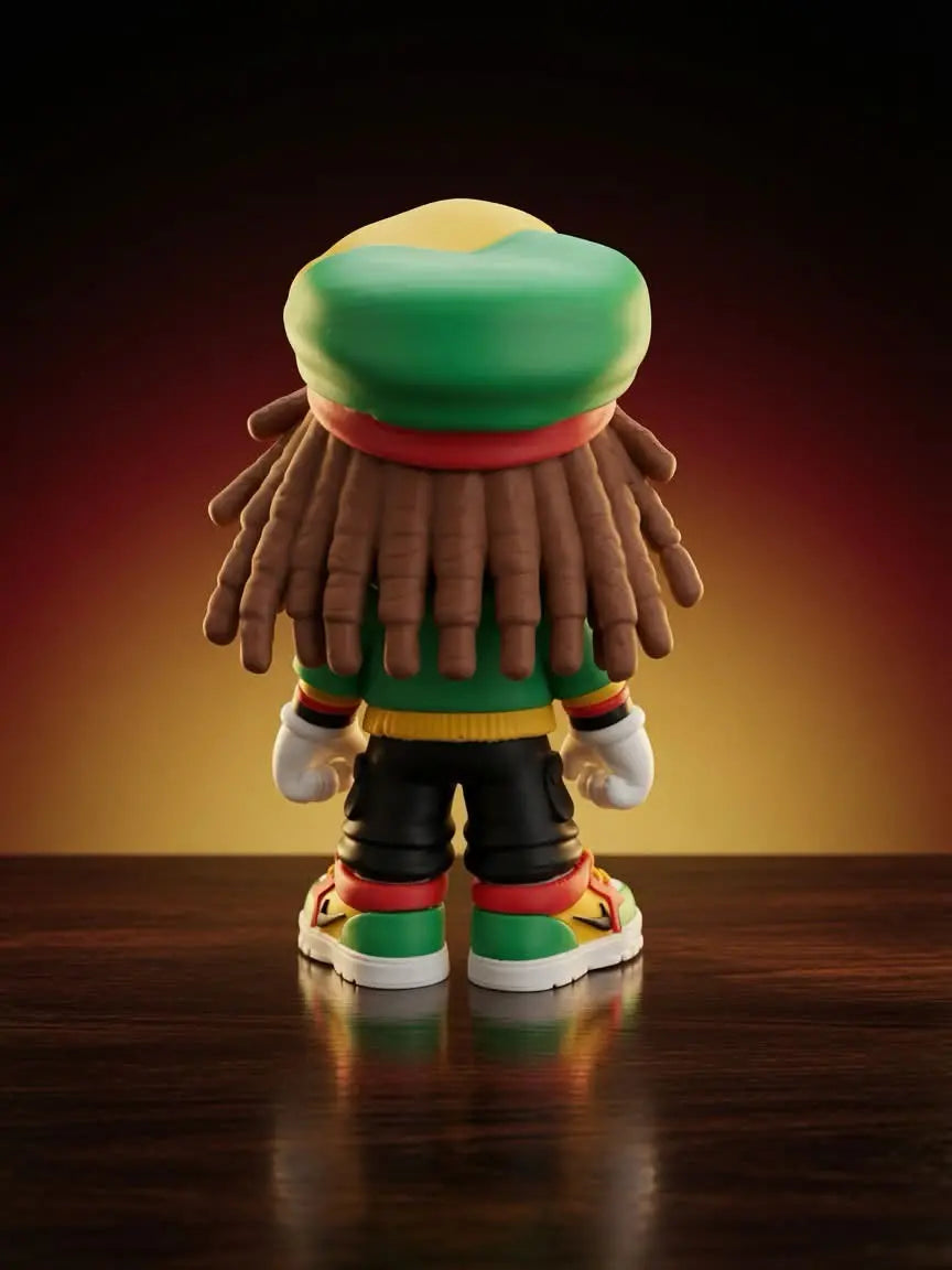 Figurine Rasta 3D Imprimée – Statue Style Reggae & Streetwear – Décoration Geek JT Créa3D