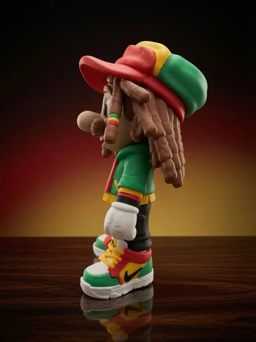 Figurine Rasta 3D Imprimée – Statue Style Reggae & Streetwear – Décoration Geek JT Créa3D
