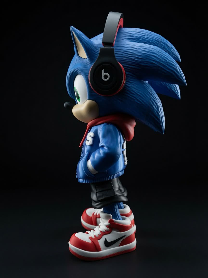 Figurine Hérisson Bleu Street 3D Imprimée JT Créa3D