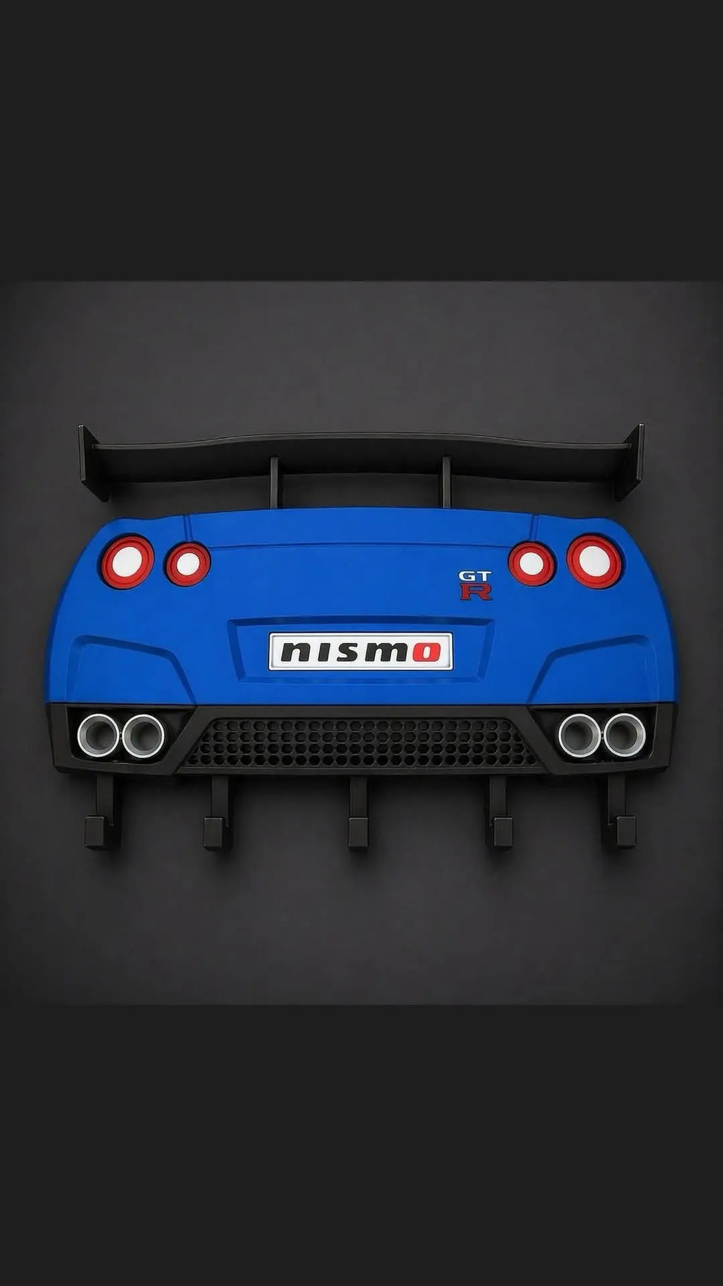 Porte-clés mural voiture sport – Design arrière sport imprimé 3D JT Créa3D