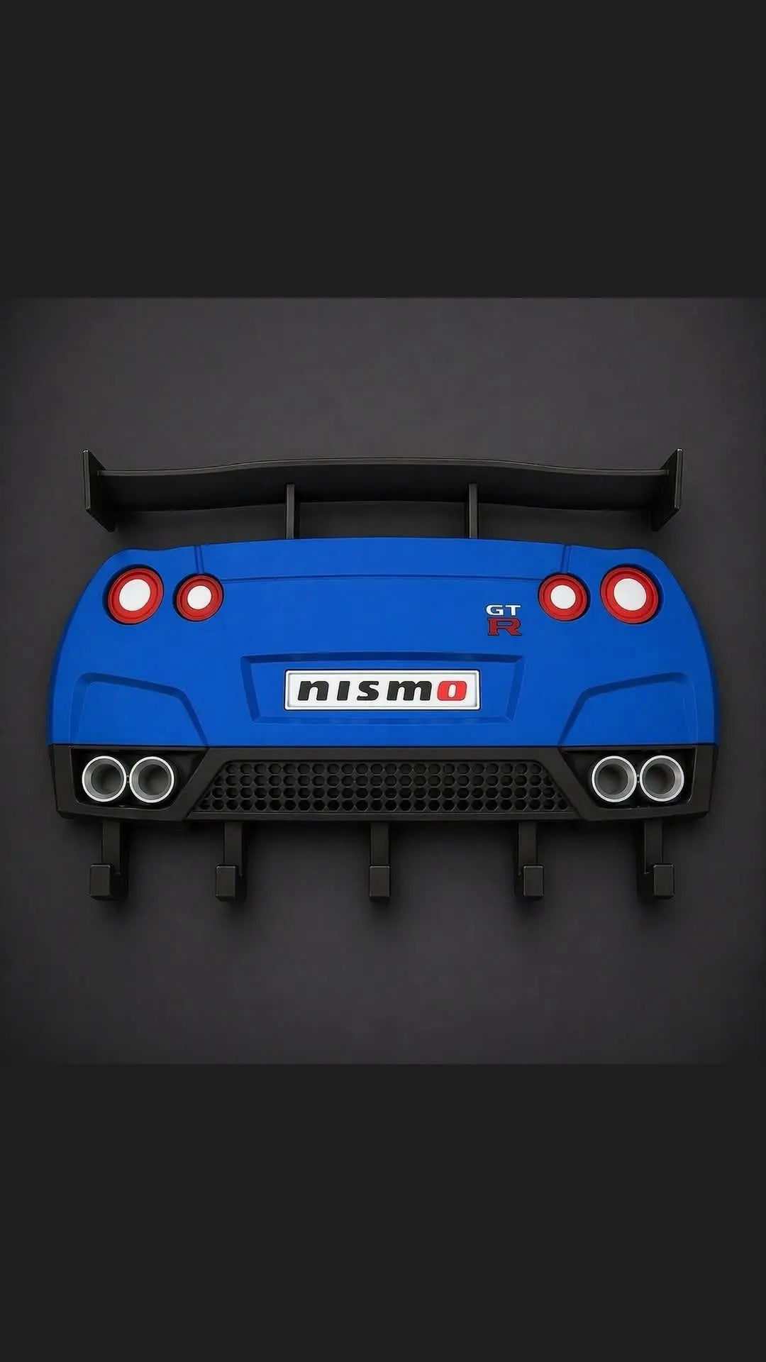 Porte-clés mural voiture sport – Design arrière sport imprimé 3D JT Créa3D