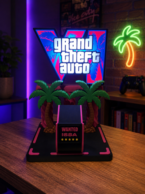 Support Manette GTA VI Personnalisable 3D Imprimé JT Créa3D