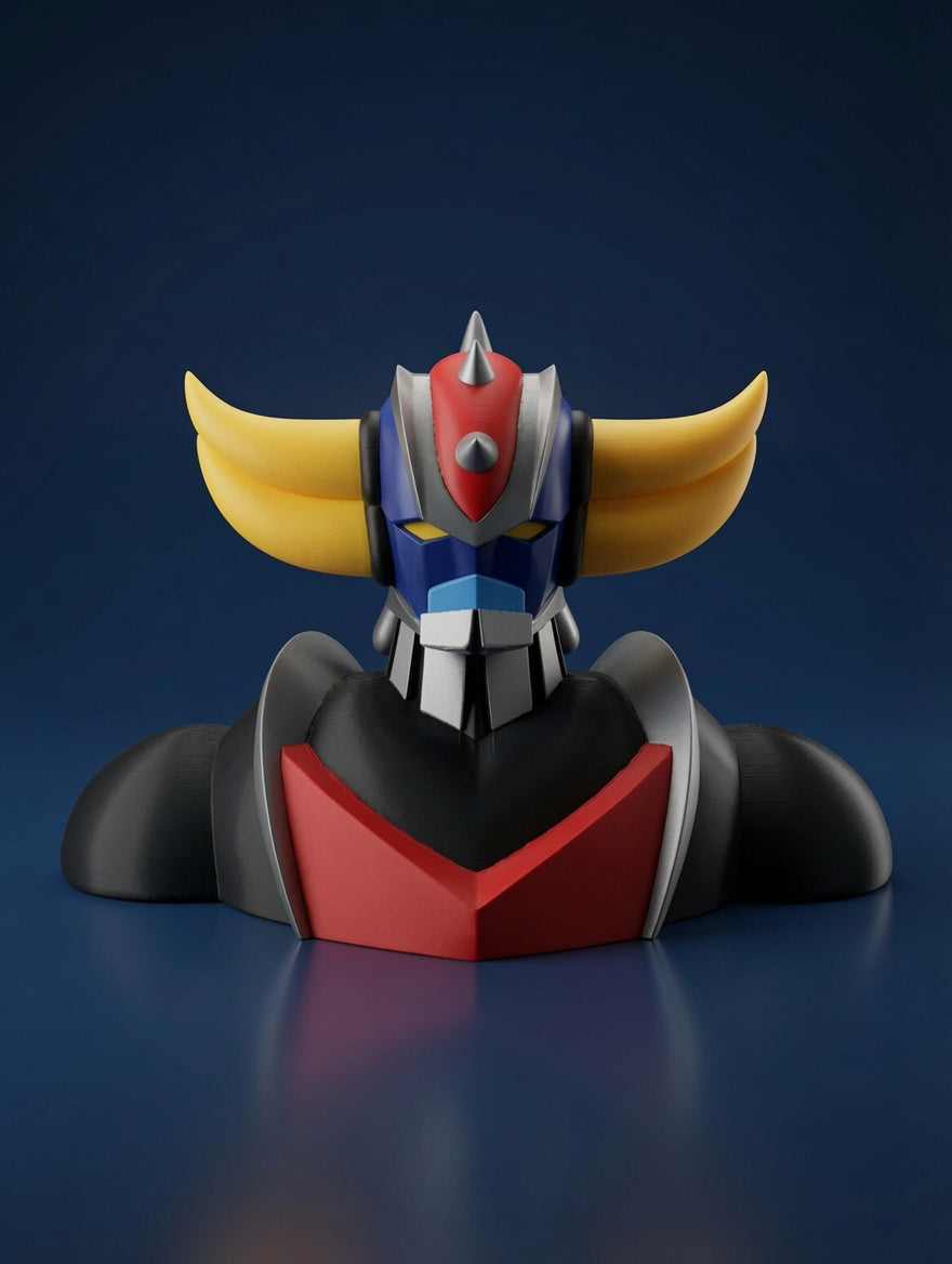 Buste Goldorak Grendizer 3D Imprimé – Style Iconique – Décoration Geek JT Créa3D