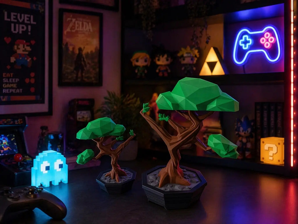 Bonsaï karaté 3D – Duo décoratif zen japonais JT Créa3D