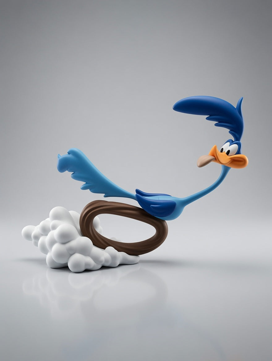 Figurine Bip Bip 3D Imprimée – Style Dynamique – Décoration Geek JT Créa3D