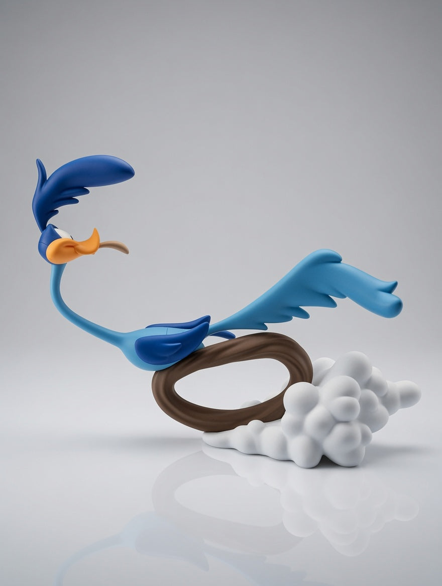 Figurine Bip Bip 3D Imprimée – Style Dynamique – Décoration Geek JT Créa3D