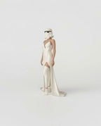 Figurine Femme Futuriste 3D – Robe Blanche – Décoration Moderne Sci-Fi JT Créa3D