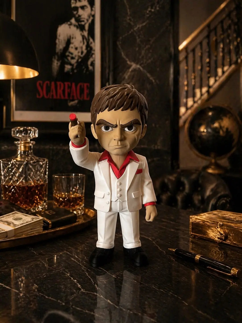 Figurine Gangster 3D – Statue Style Mafieux Vintage - Décoration Geek JT Créa3D