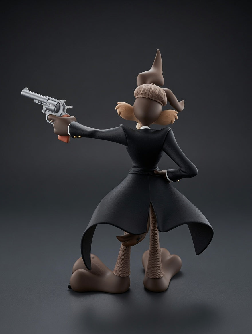 Figurine Gangster Coyote 3D Imprimée – Statue Style Mafieux Vintage – Décoration Geek JT Créa3D