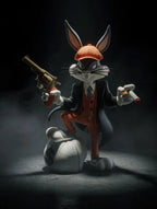 Figurine Lapin Gangster 3D – Statue Mafieux Vintage – Décoration Geek Premium JT Créa3D