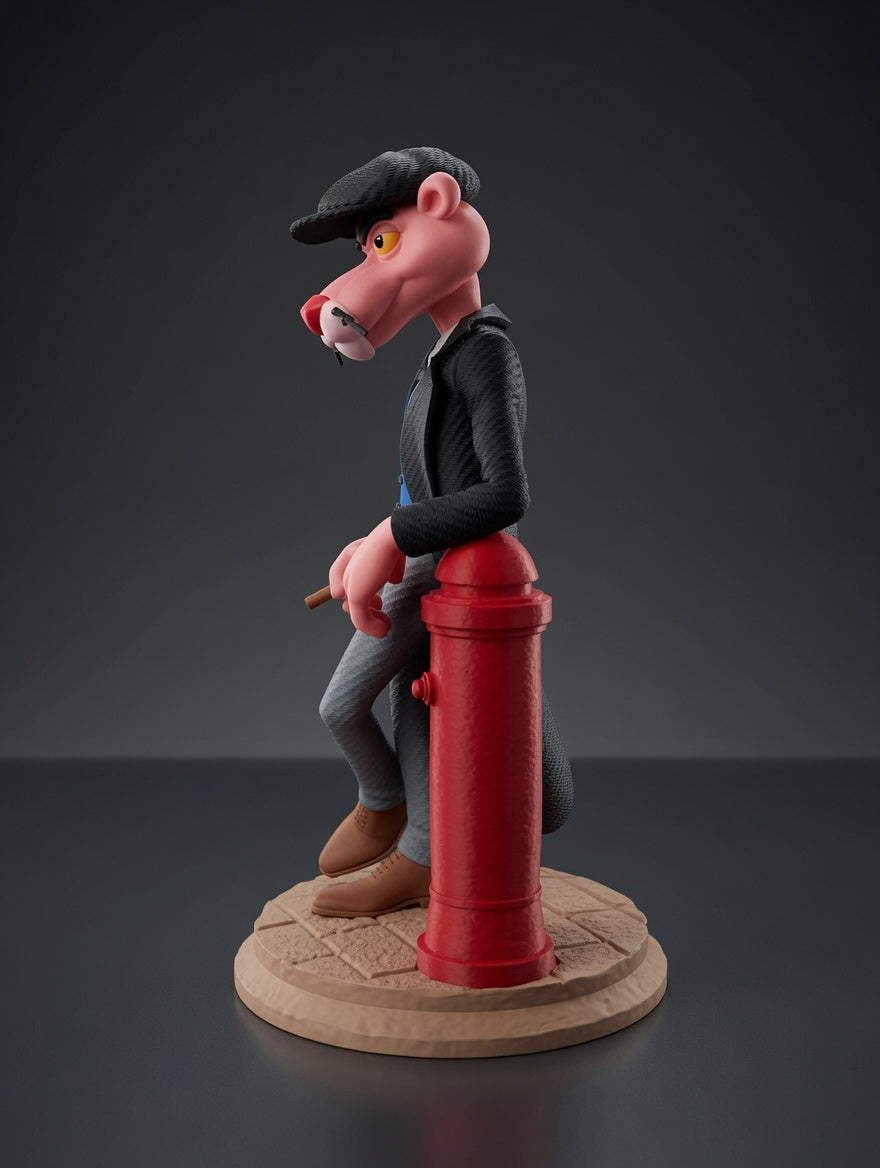 Figurine Gangster Panthère Rose 3D – Style Années 1920 – Décoration Vintage JT Créa3D